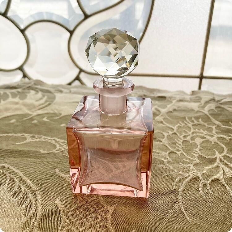 antique Vintege France TEINTURE Dye bottle glass