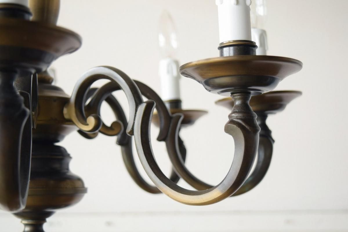OCH016 8 BULBS CHANDELIER - POINT NO.39｜東京｜目黒｜真鍮