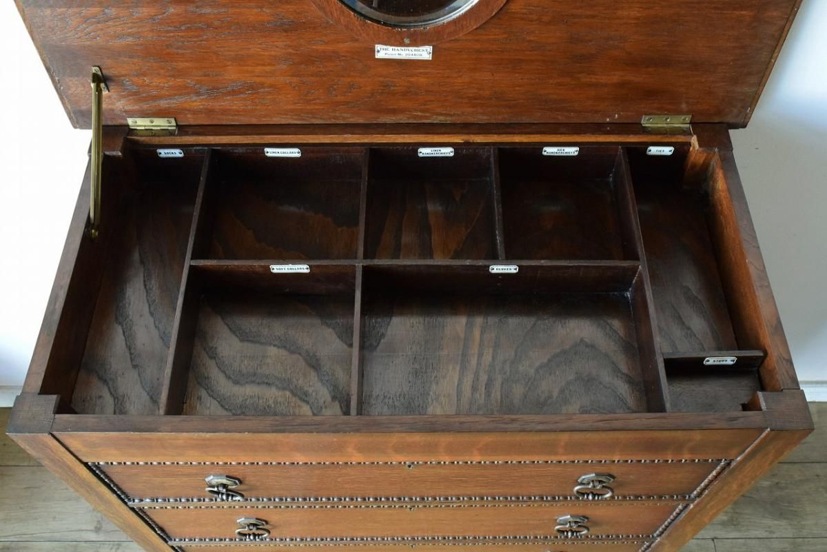 イギリス チェスト♡ 英国製1920年代バチェラーズチェスト｜オークで上品な収納力
