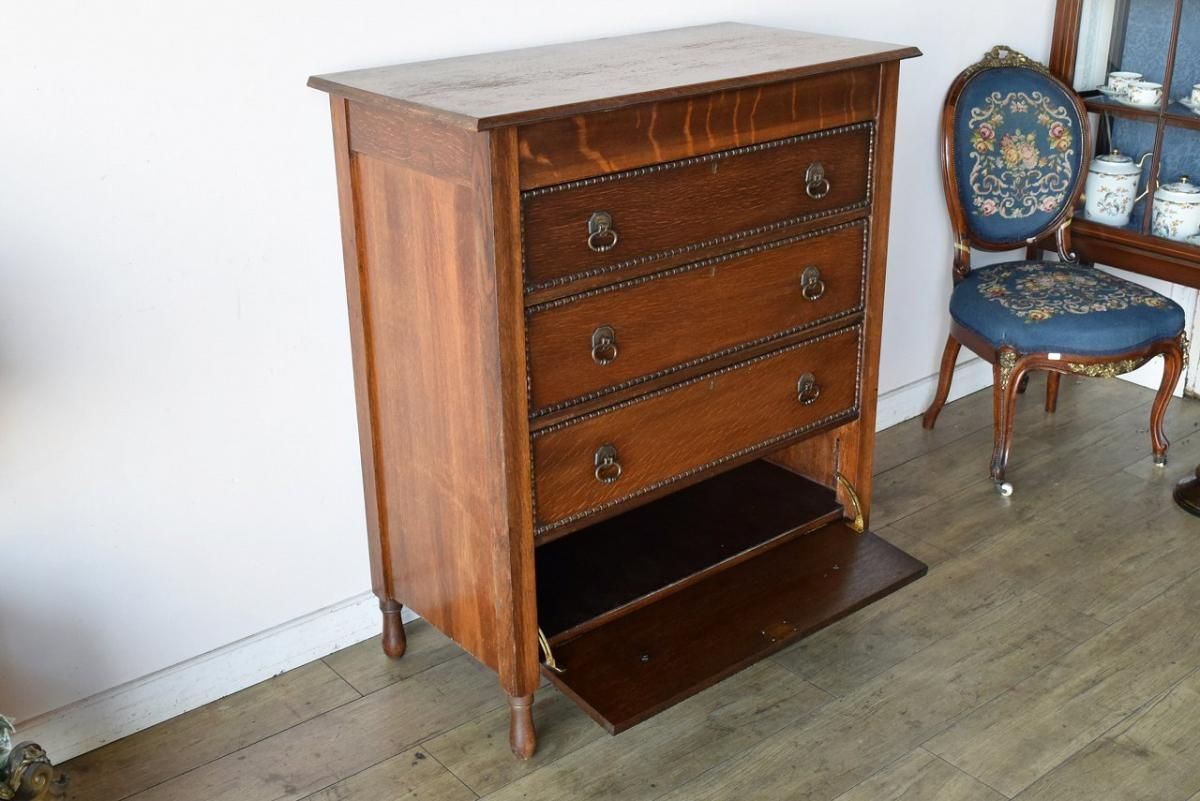 英国製1920年代バチェラーズチェスト｜オークで上品な収納力