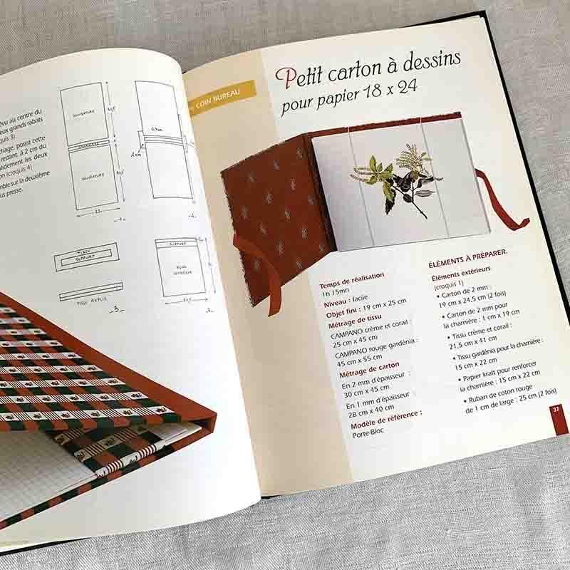 南仏プロヴァンス柄のカルトナージュブック