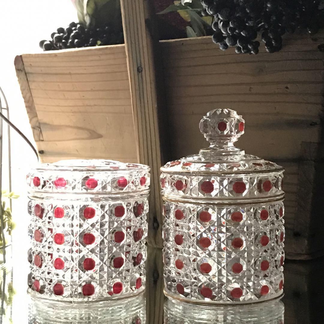 オールドバカラ　ダイヤモンドピエーリー ジュエリーボックス 蔵】オールド バカラ Baccarat ダイヤモンドピエーリー