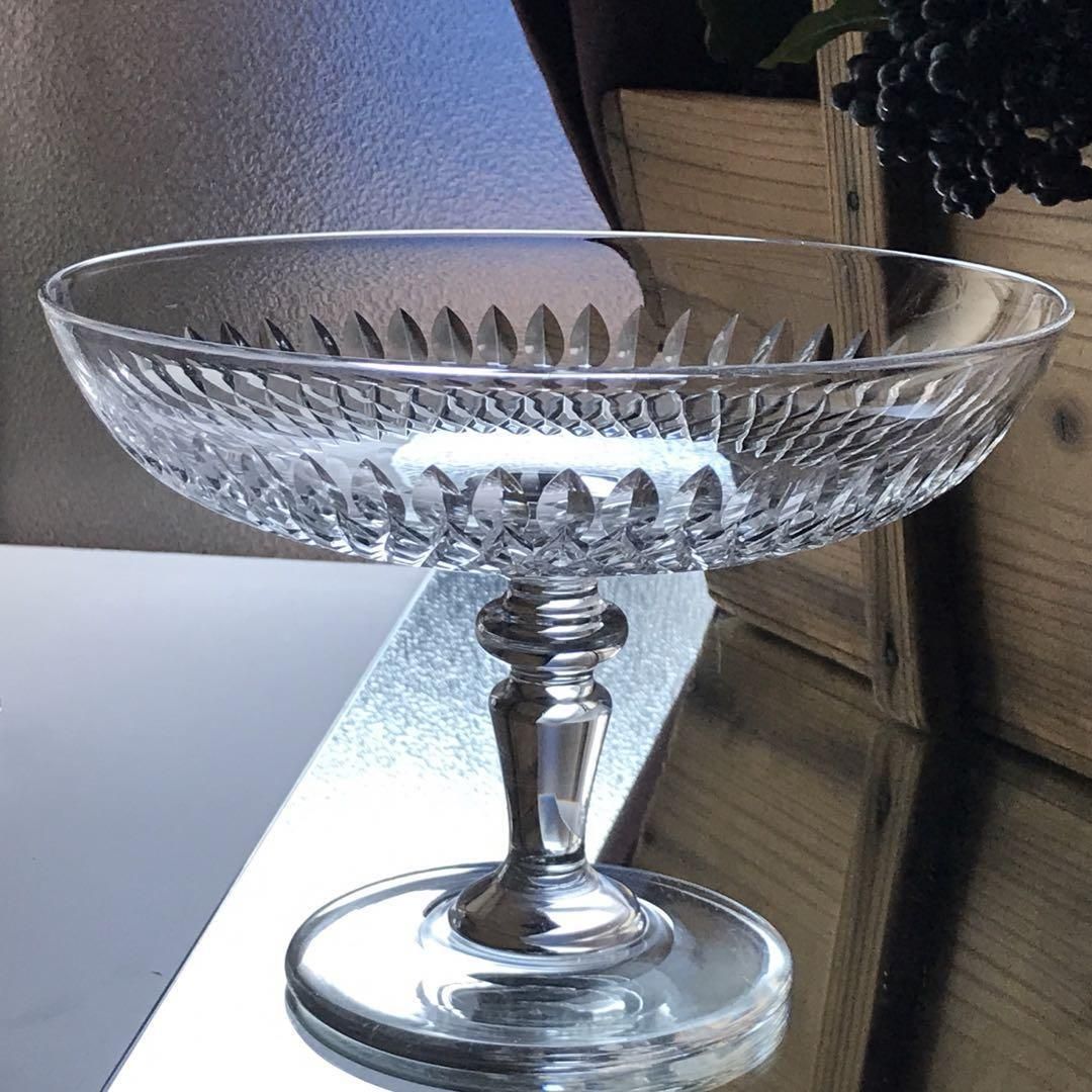 アンティークバカラ　1800年代中期頃作品 希少なアンティークバカラ製コンポート1936年以前の芸術作品