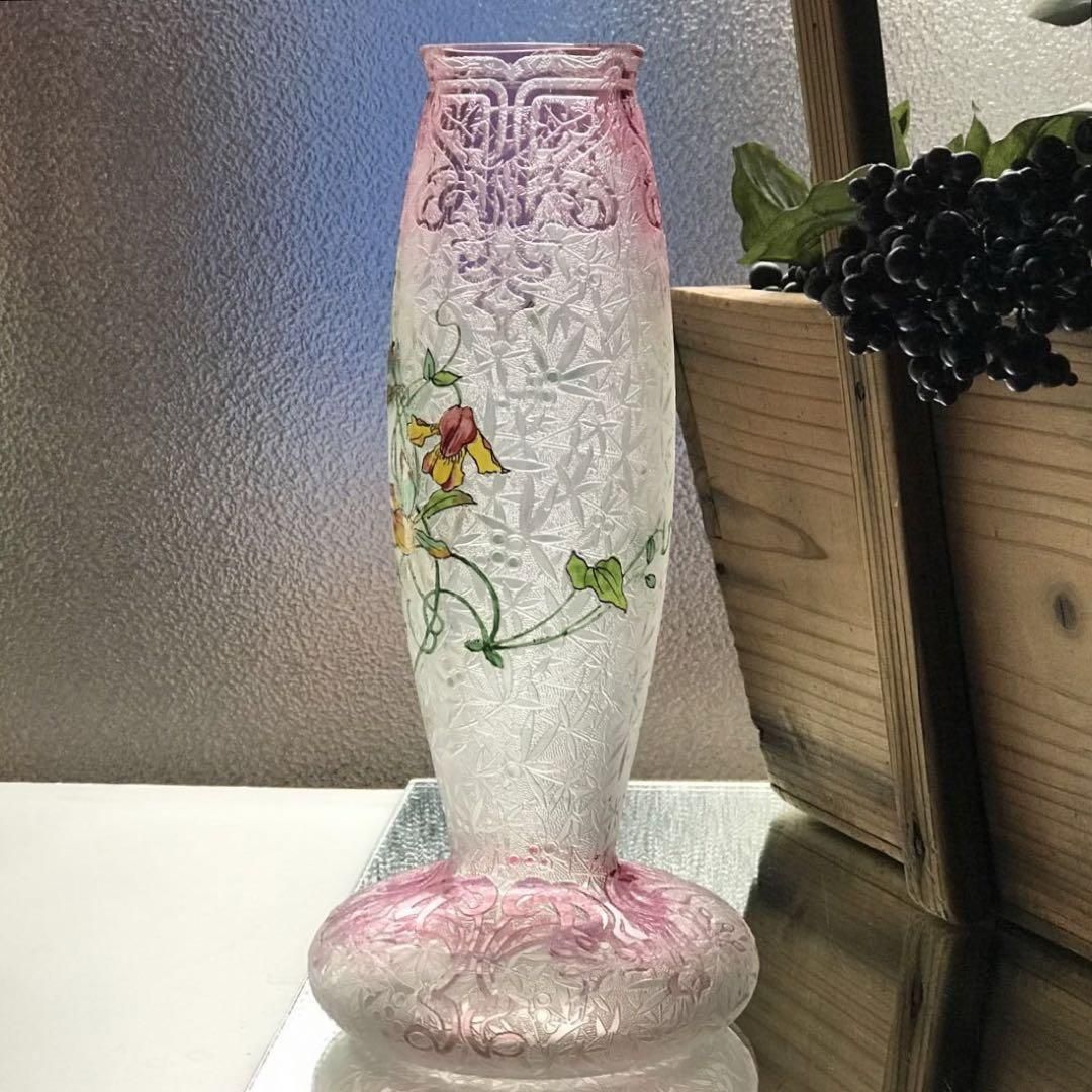 豪華な装飾オールドバカラBACCARAT花瓶☆エグランチエ*アール 豪華な装飾オールドバカラBACCARAT花瓶☆エグランチエ*アール