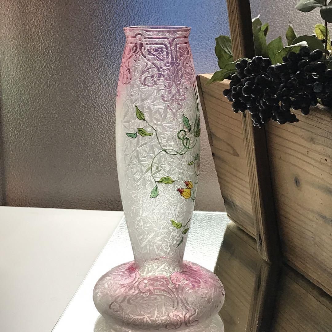 豪華な装飾オールドバカラBACCARAT花瓶☆エグランチエ*アール 豪華な装飾オールドバカラBACCARAT花瓶☆エグランチエ*アール