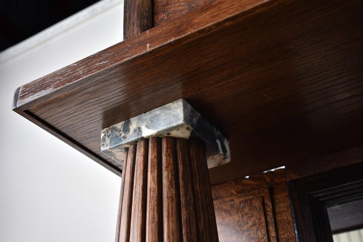 英国製1920年代の重厚なオークマントルピース