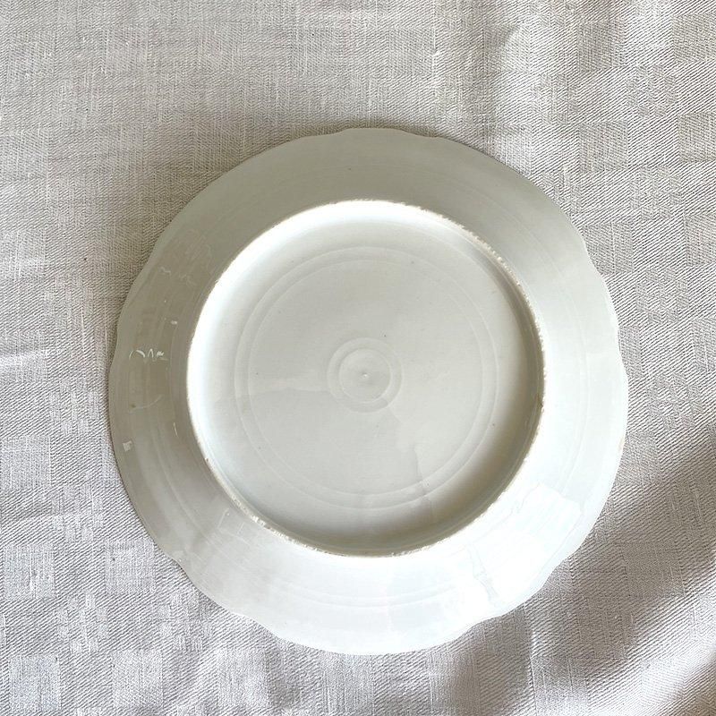 リモージュプレート リモージュ プレート 紫ピンクの野草柄