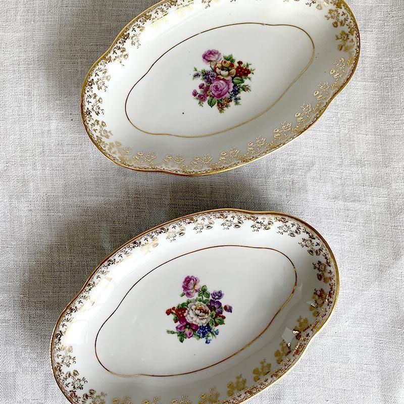 未使用】LIMOGES あかるい リモージュ デミタス デザート