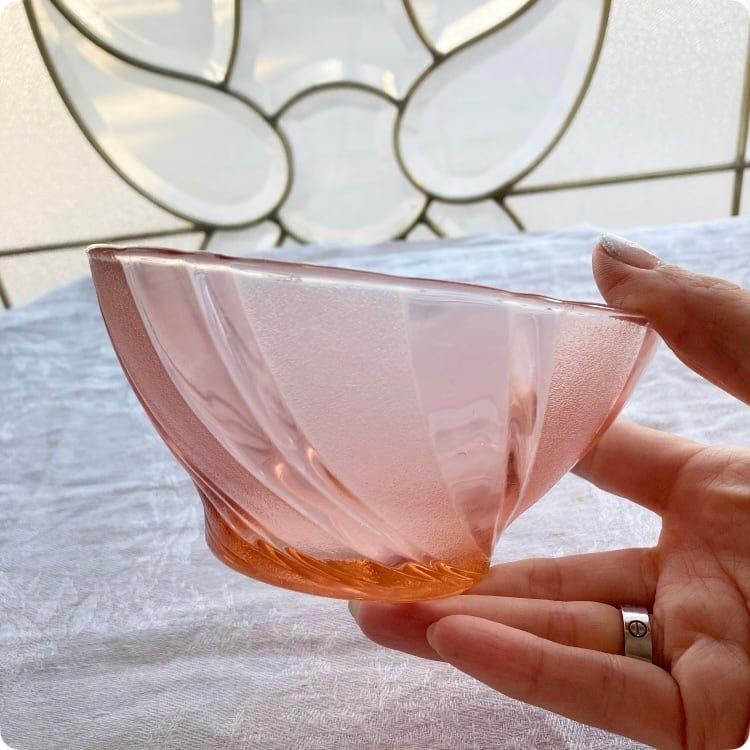 12cm ドーム ナンシー 冬景色 鉢 ボウル 美品 花器 アール ヌーボー