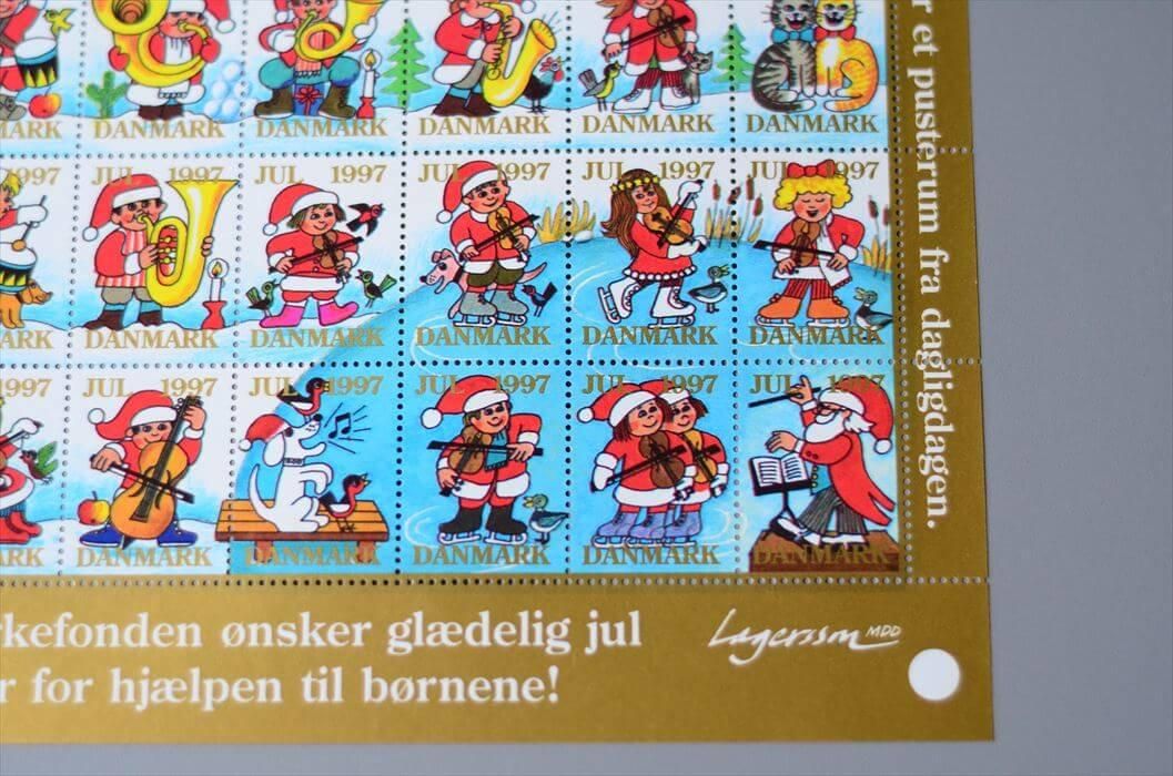 レア!!　デンマーク クリスマス シール Danish Christmas Seals デンマーク クリスマス シール（1961年