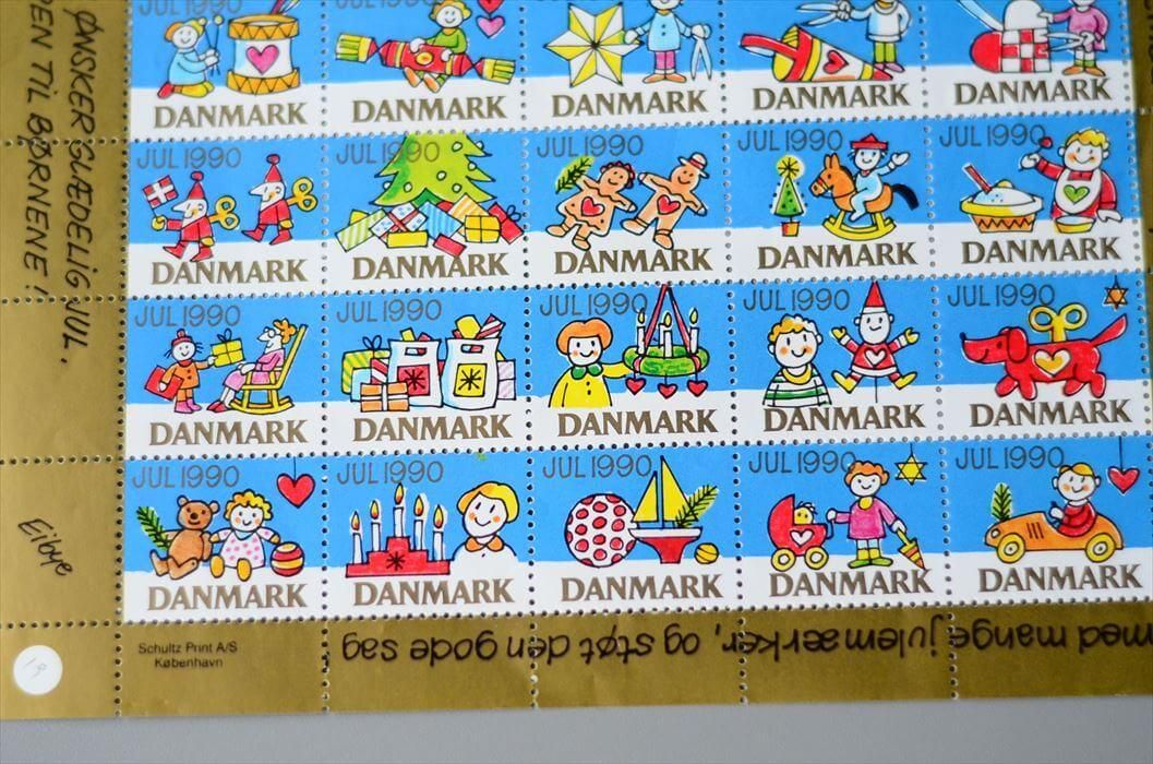 アンティークデンマーク製クリスマスシール希少な一品