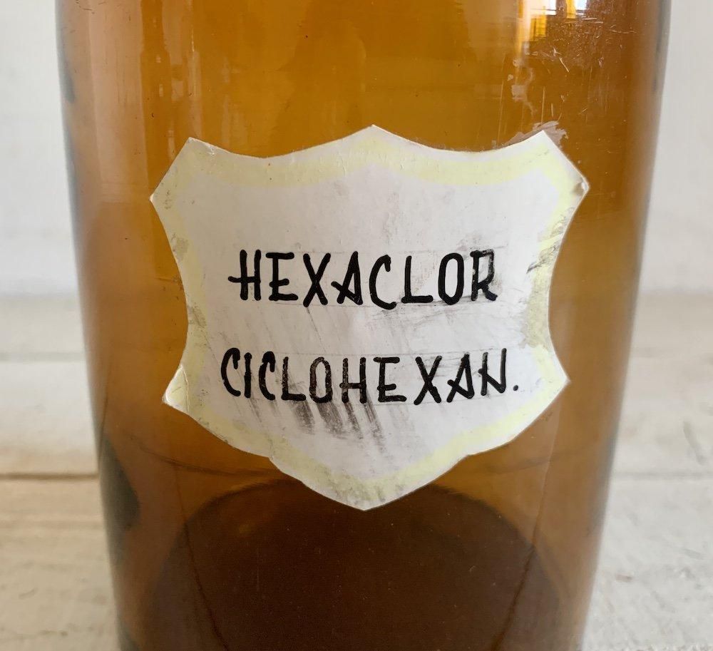 a. フランスアンティーク ♧ ファーマシーボトル ♧ “妖精の水” ガラス ファーマシーボトル h26.7cm フランス アンティーク