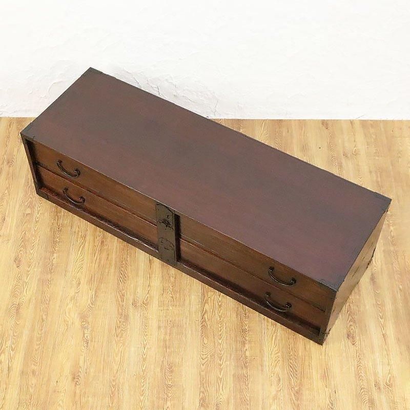 総桐閂付き 刀箪笥 時代箪笥 時代金具 テレビボード ローボード
