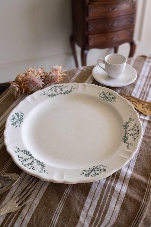 フランスの大皿(fe035-012)|フランスアンティーク - ANTIQUE LEAVES フランスの大皿(fe035-012)|フランスアンティーク - ANTIQUE LEAVES