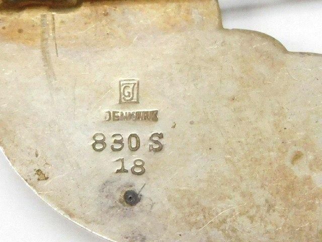 ジョージジェンセンのアンティークシルバーブローチ 深みのある輝き