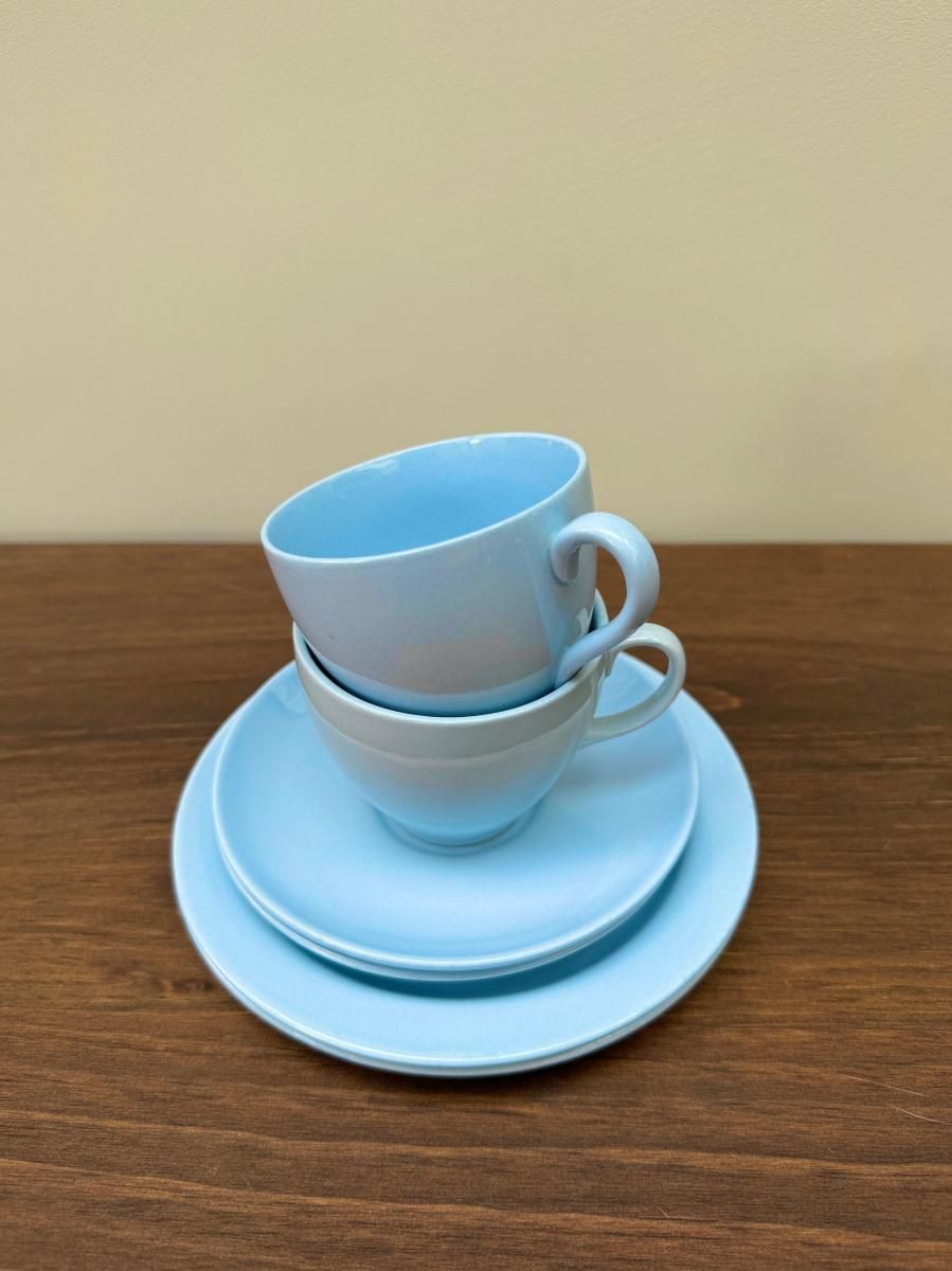 Poole プールポタリー 18cm ケーキ & ブレッド ソーサー 5枚 英国