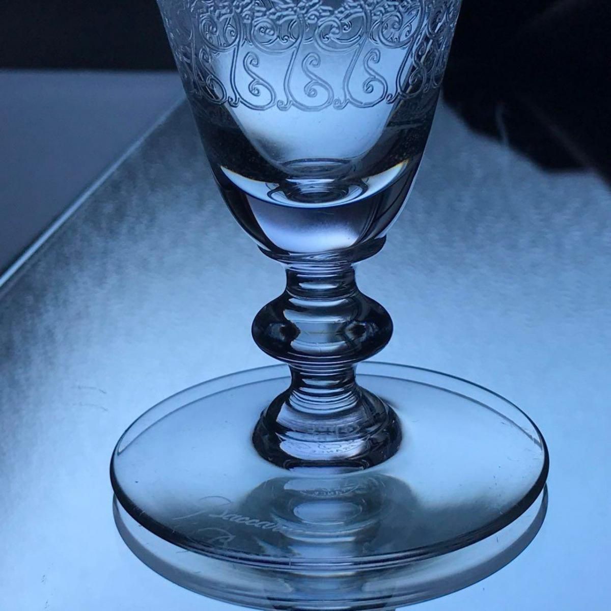 未使用】Baccarat 恐い バカラ ローハン ペア ワイングラス 未使用】Baccarat 恐い バカラ ローハン ペア ワイングラス
