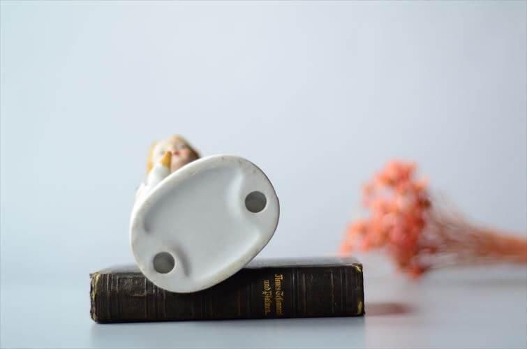 アヒルのカップル 陶器フィギュア 2個セット 昭和レトロ アヒルのカップル 陶器フィギュア 2個セット 昭和レトロ オン