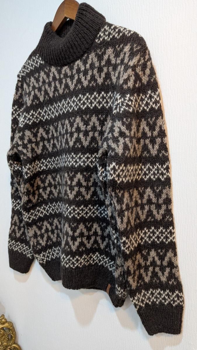 ユーロ古着 NAVIAウールニットセーター暖かさ抜群