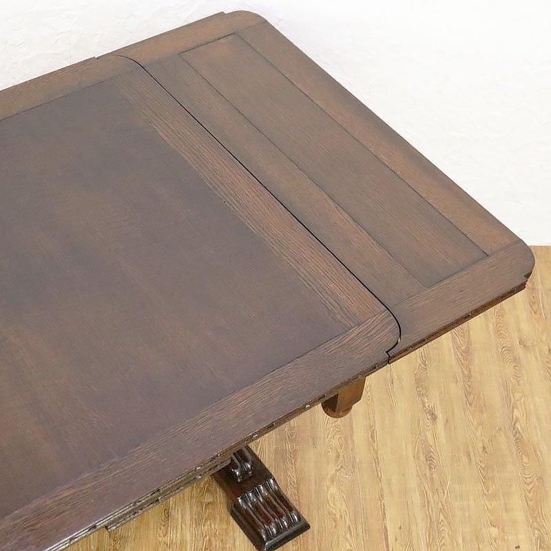 イギリス アンティーク ダイニングテーブル オーク無垢材 クラシカル 重厚 イギリス アンティーク ダイニングテーブル オーク無垢材