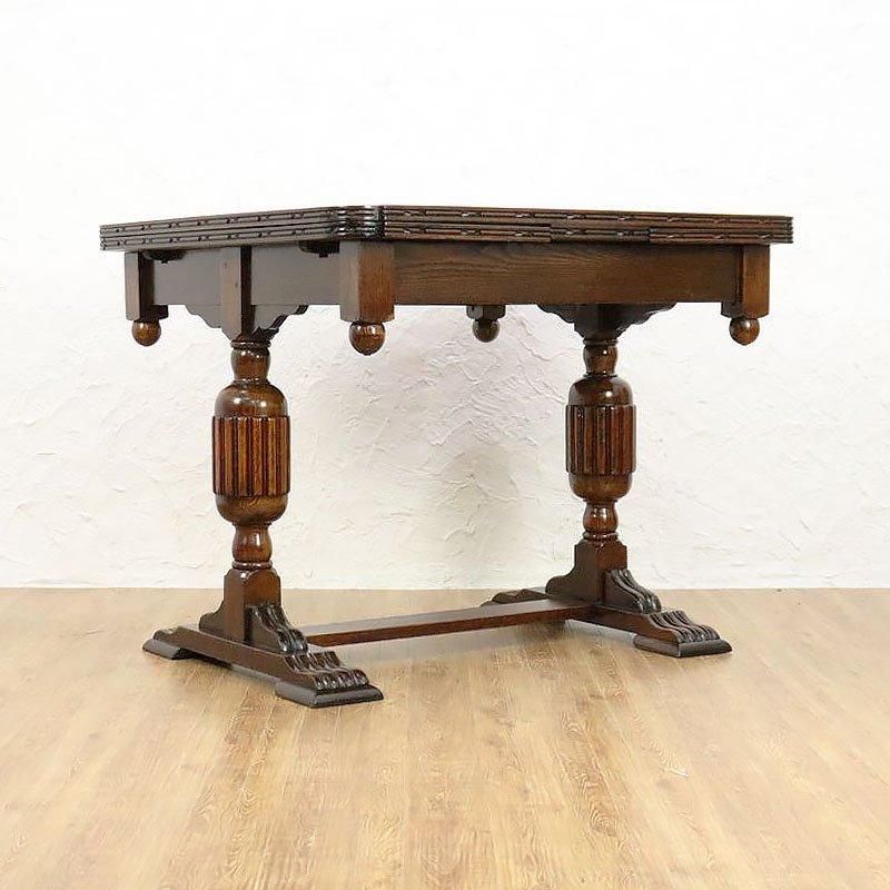 イギリス アンティーク 家具 ダイニングテーブル ツイストレッグ 6851d イギリス アンティーク 家具 ダイニングテーブル ツイストレッグ