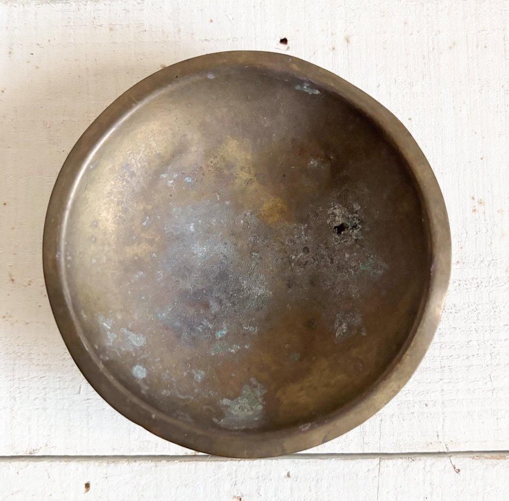 フランス製アンティークの小さな真鍮プレート