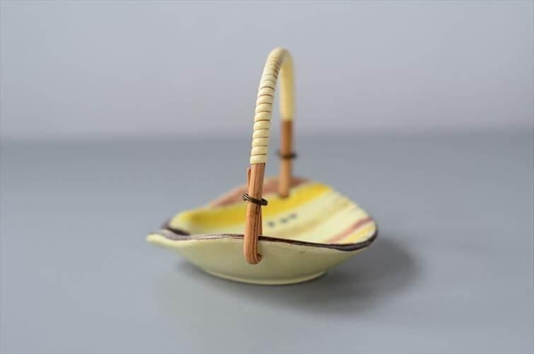 ドイツ製 1960-70年代 ハンドル付き 陶器トレー 小皿 ミニボウル