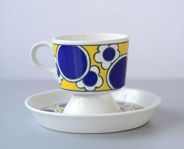 ヴィンテージARABIAデミタスカップ 鮮やかな色使い