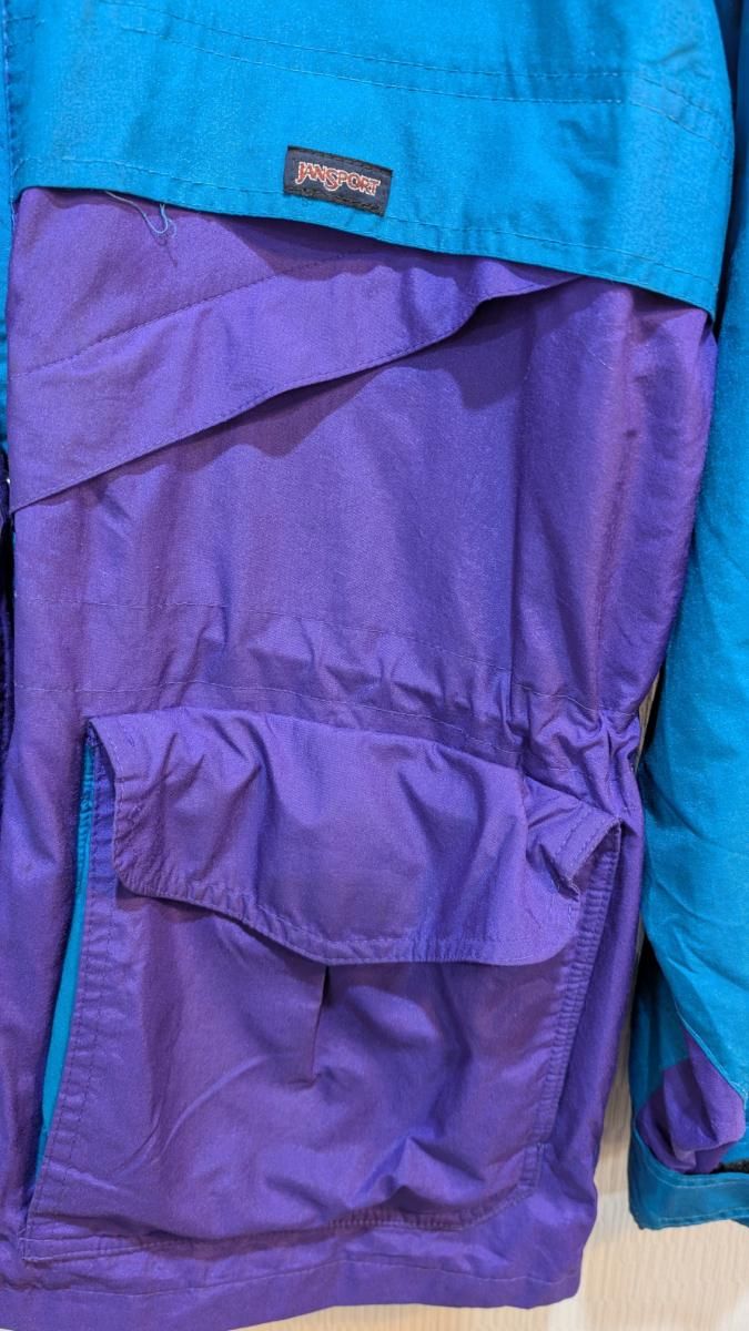 90s JANSPORT ジャンスポーツ ナイロンジャケット 裏地付 ドロー 90s JANSPORT ジャンスポーツ ナイロンジャケット 裏地付 ドロー