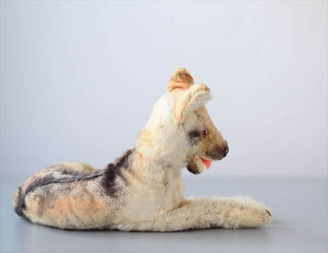 ドイツ製 Steiff くつろぐシェパード シュタイフ ぬいぐるみ