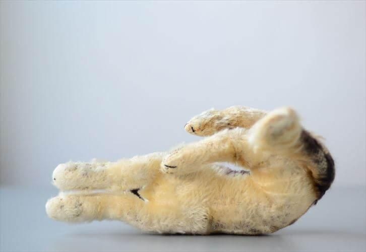 訳あり 1960-70年代 ドイツ製 Steiff くつろぐシェパード