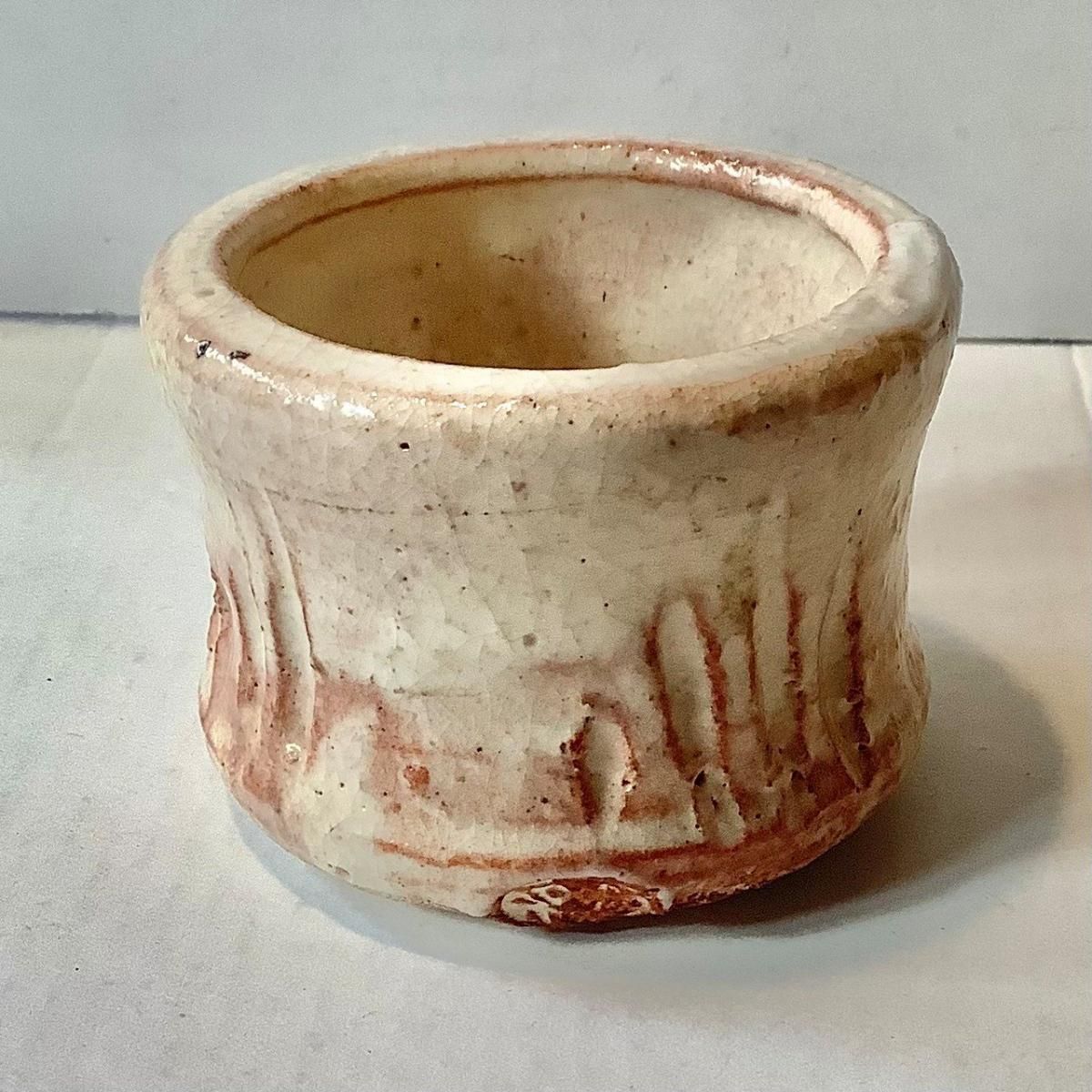 萩焼松緑窯十一代大和松雁作 蓋置 - ANTIQUE LEAVES 萩焼松緑窯十一代大和松雁作 蓋置 - ANTIQUE LEAVES