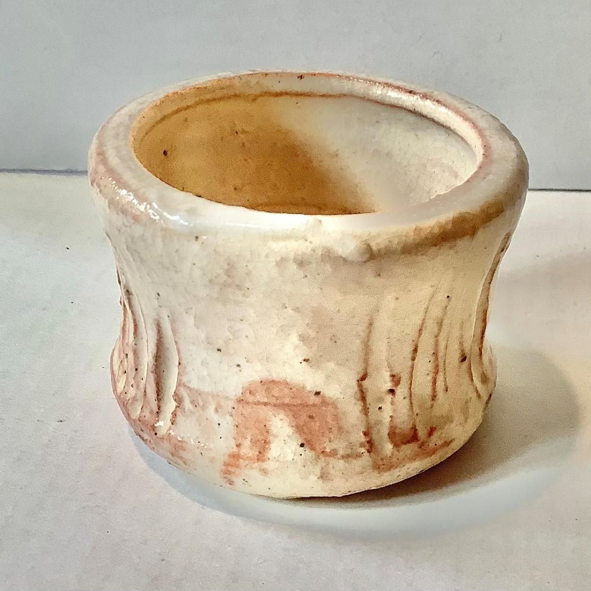 萩焼松緑窯十一代大和松雁作 蓋置 - ANTIQUE LEAVES 萩焼松緑窯十一代大和松雁作 蓋置 - ANTIQUE LEAVES
