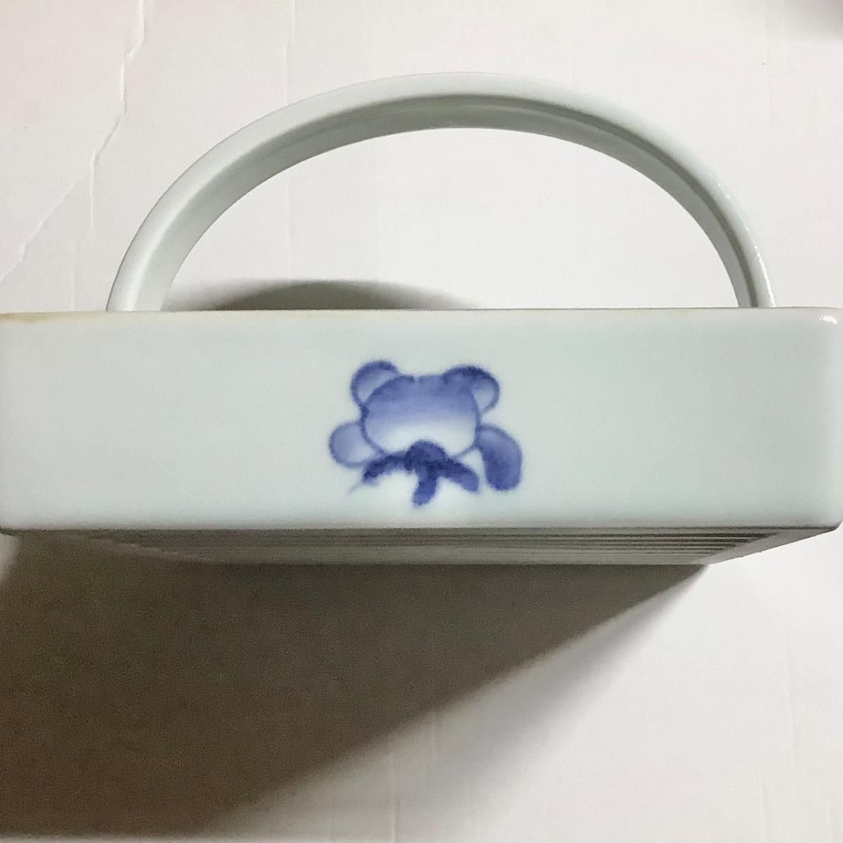 骨董　時代ガラス　希少　掻き揚げ紋　取手付き　脚付　菓子器　花器 骨董 時代ガラス 希少 掻き揚げ紋 取手付き 脚付 菓子器 花器