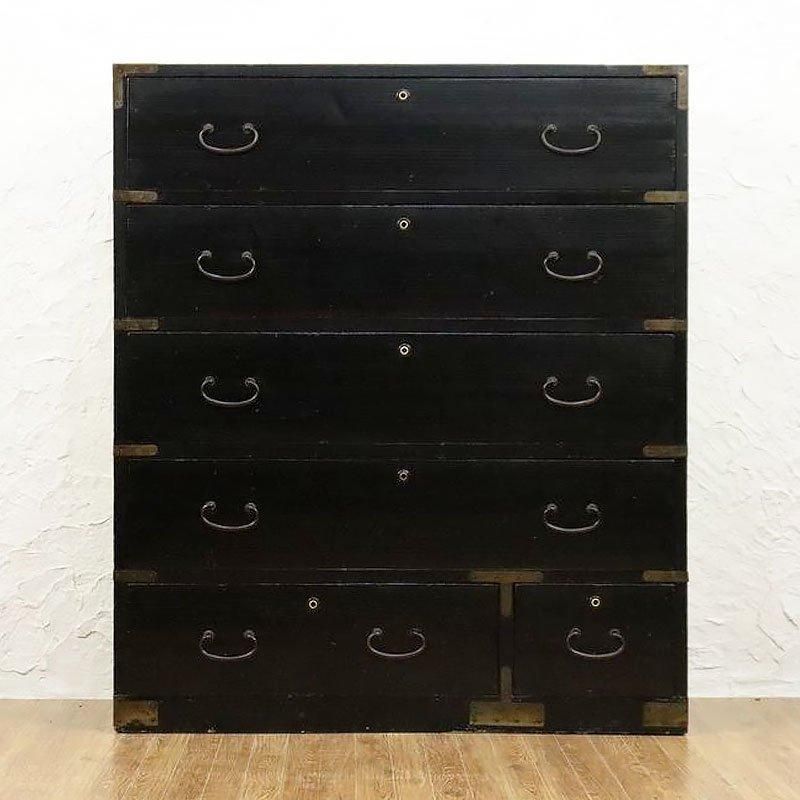 アンティーク茶箪笥 後年リメイク 昭和初期 古録展 送料別 Lサイズ 中古 品番S102033