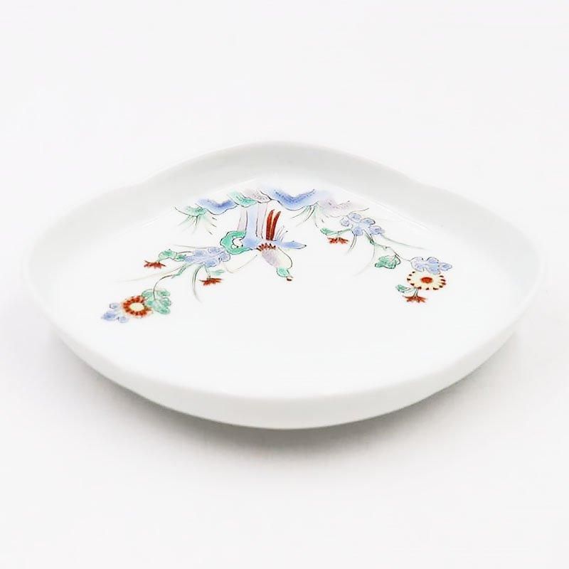 希少なアンティーク菱皿 柿右衛門様式 大正から昭和期