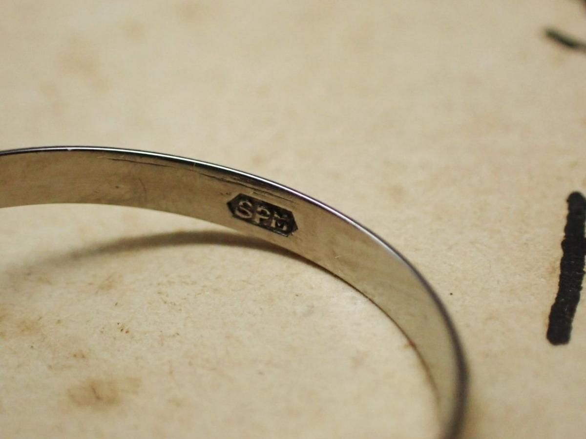 希少　早稲田大学 純銀　リング　指輪　1970 USA製1977年JOSTENS社製ヴィンテージスターリングシルバー製