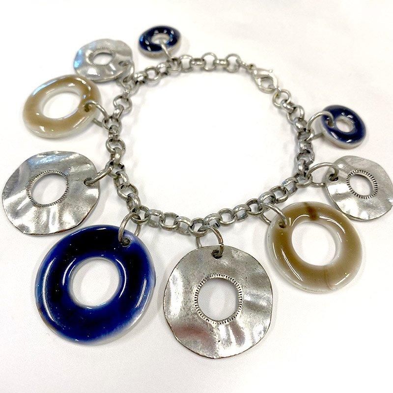 Vintage British Silver Chain Bangle イギリス ヴィンテージ