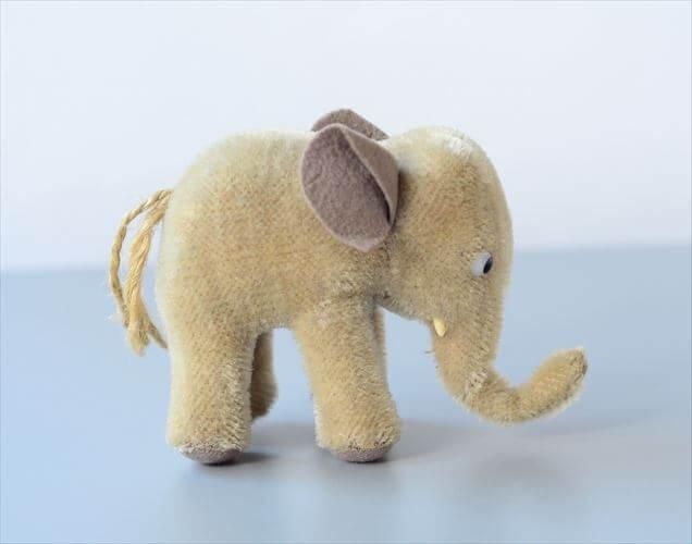 1950-78年代 ドイツ製 Steiff ゾウ Elepbant ぬいぐるみ ドール