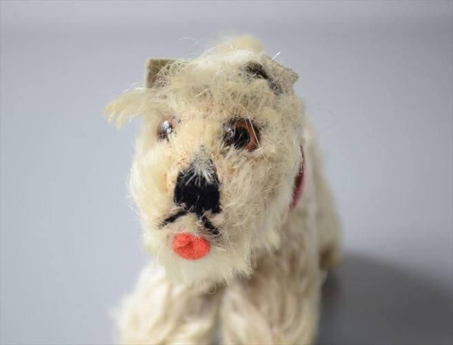 【メーカー直送】 1954-70年代 ドイツ製 Tessie Schnauzer シュナウザー 犬 Steiff アンティーク雑貨