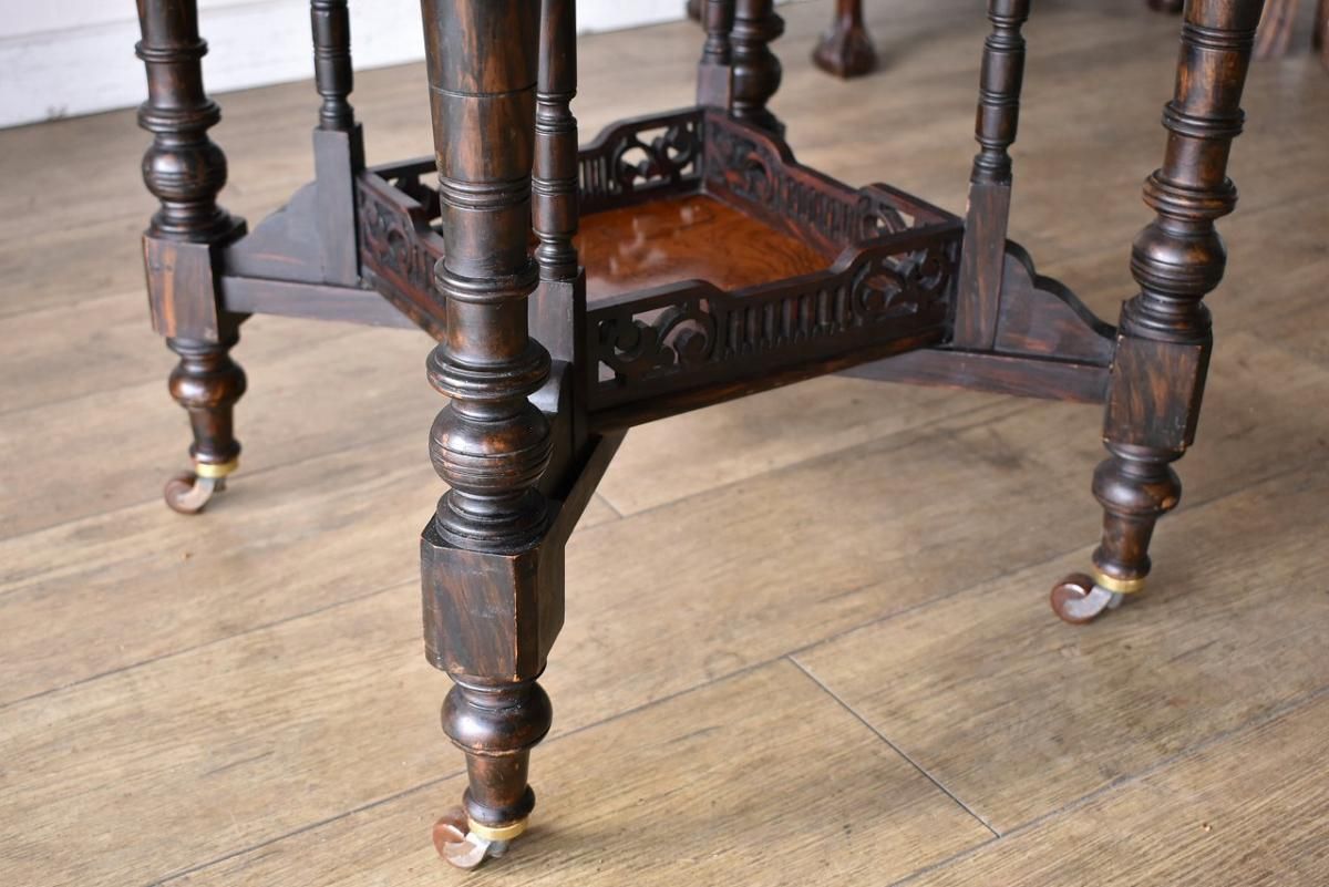 アンティーク　シノワズリ　コーヒーテーブル 英国製1890年代のローズウッドテーブル｜希少なシノワズリスタイル