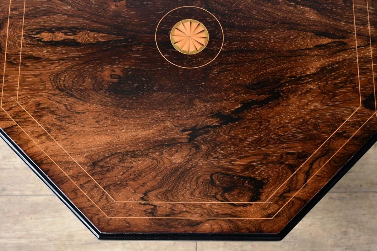 英国製1890年代のローズウッドテーブル｜希少なシノワズリスタイル