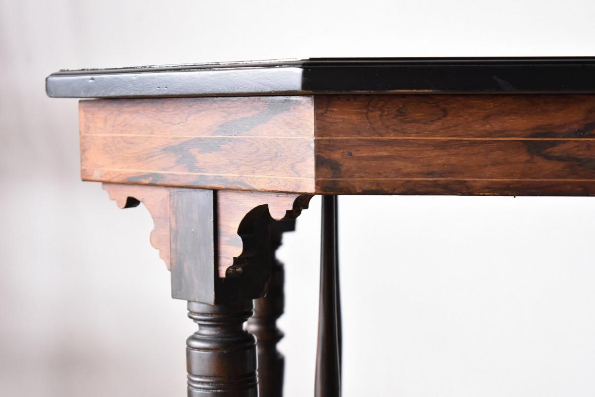 英国製1890年代のローズウッドテーブル｜希少なシノワズリスタイル