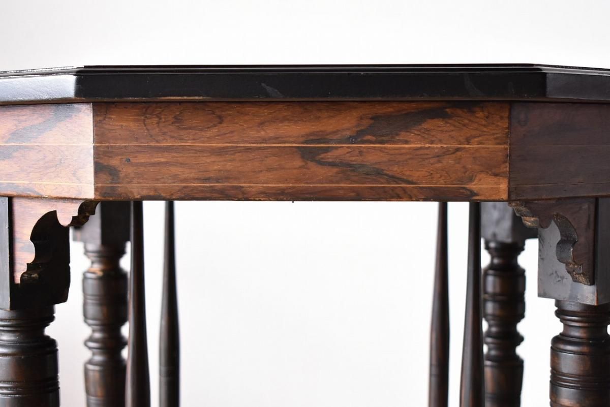 アンティーク　シノワズリ　コーヒーテーブル イギリス アンティーク 1940年代 ウォルナット シノワズリー