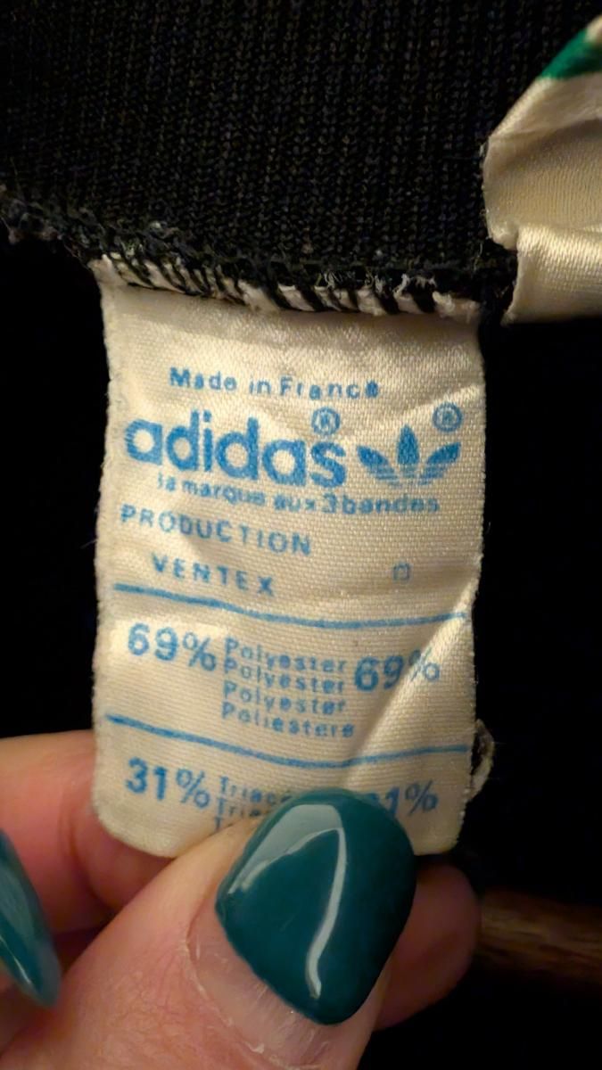 フランス製アディダス柔道クラブトラックジャケット紺色