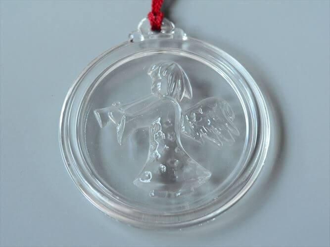 ヴィンテージデンマーク製ガラスオーナメント天使のラッパ