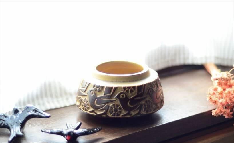 デンマーク製ミケルアナセン 鳥レリーフボウル