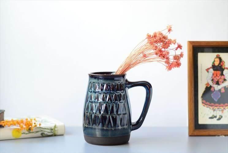 デンマーク SOHOLM スーホルム Einar Johansen制作 花瓶 デンマーク製ヴィンテージ花瓶 独特な色使い