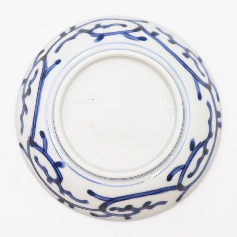 骨董　アンティーク　清朝　中国　染付　花文様　豆皿　小皿　手塩皿　5枚 骨董 アンティーク 清朝 中国 染付 花文様 豆皿 小皿 手塩皿 5枚