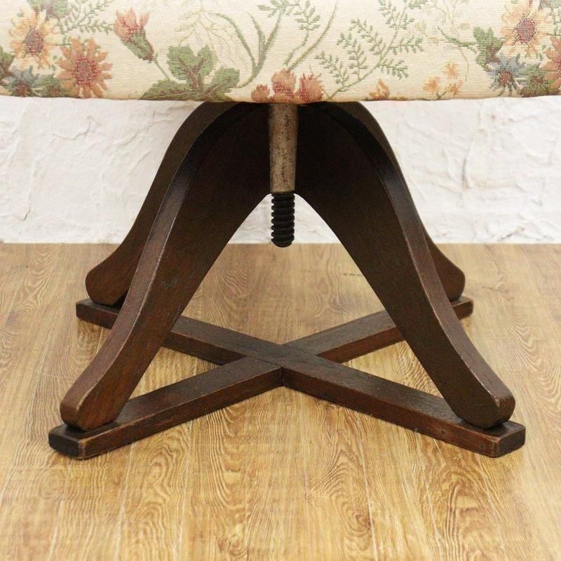 アームチェア　日本製　ヴィンテージ ヴィンテージ日本製 回転アームチェア 昭和初期のお洒落さ